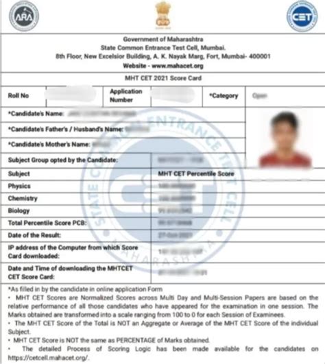 CET RESULT for SY2023.